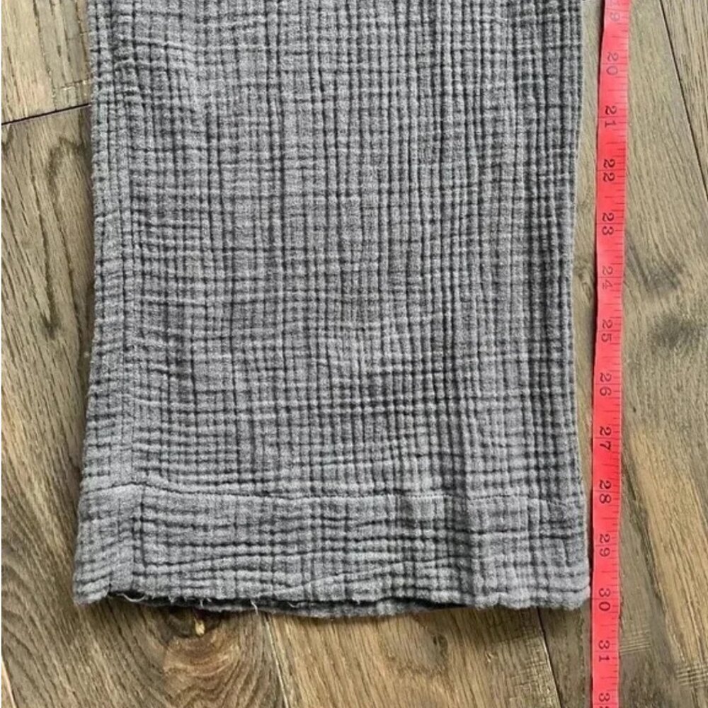 Faherty Dream Gauze Wide Leg Pant Size S Washed Black Gray Organic Cotton Lounge - Picture 6 of 7